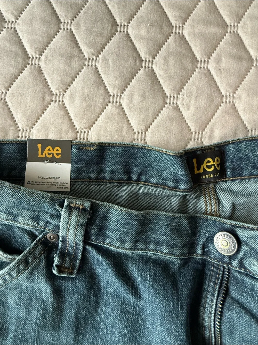NWT Lee Men's Carpenter Jeans Loose Fit Straight Leg Size 40x29